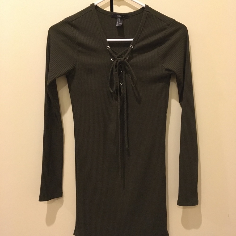 CLOSET CLOSING‼️ 3/$10✨Forever 21 green mini dress